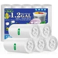 thumbnail image 1 of XIQIYY  1.2 Gallon Trash Bags ,strong Wastebasket Bin Liners , white small Garbage Bags ,120 per Pack?for Bathroom,Bedroom ,Office,Kitchen., 1 of 7