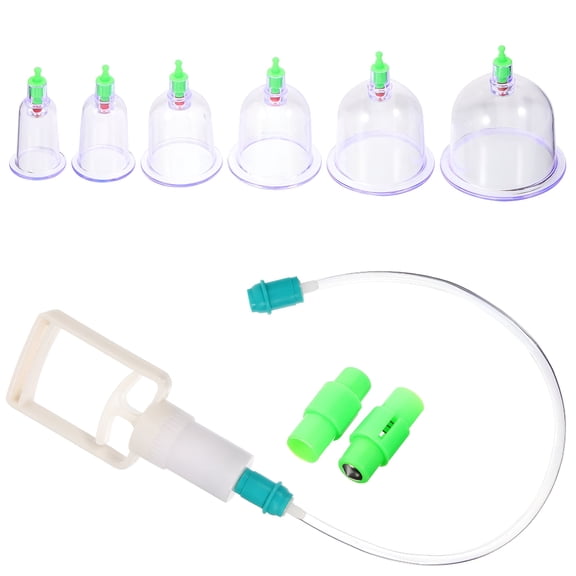 XIRQI 1 Set Cupping Kit Transparent Cupping Therapy Device Home Vacuum Exhausting Tool
