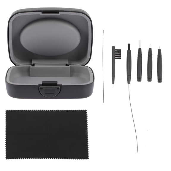 XIRQI 1 Set Hearing Aid Hygienicer Brush Tool for Hygienicing with Case for Hearing Aids, Earpieces, Earphones, Headphones, Daily Cleaning