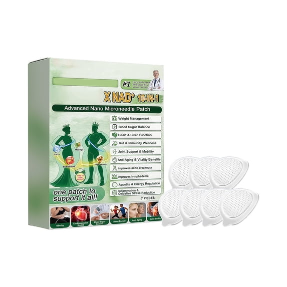 XIRQI 10-In-1 Advanced Nano Microdarts Patch,Natural Skin Care Patchs for Women and Men-Suitable for All Skin Types(2Boxes/7Pc)