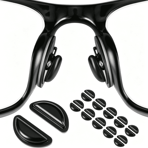 XIRQI 10 Pairs Anti-Slip Nose Pads Compatible with Smart Glasses Gen 2, Soft Silicone Air Cushion Nose Grips for Self Adhesive Comfort Accessories