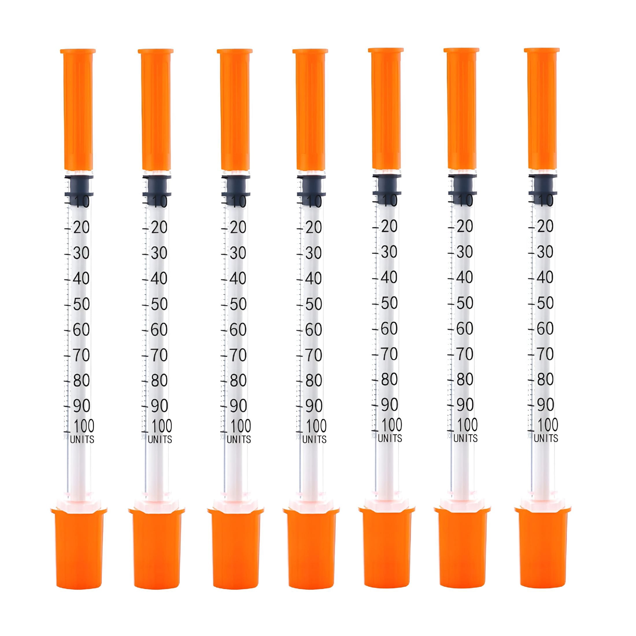 XIRQI 100Pack 1Cc Syringes with 32G 1/4 Inch-6Mm Accurate Measuring for Liquid Individually Sealed Packaging