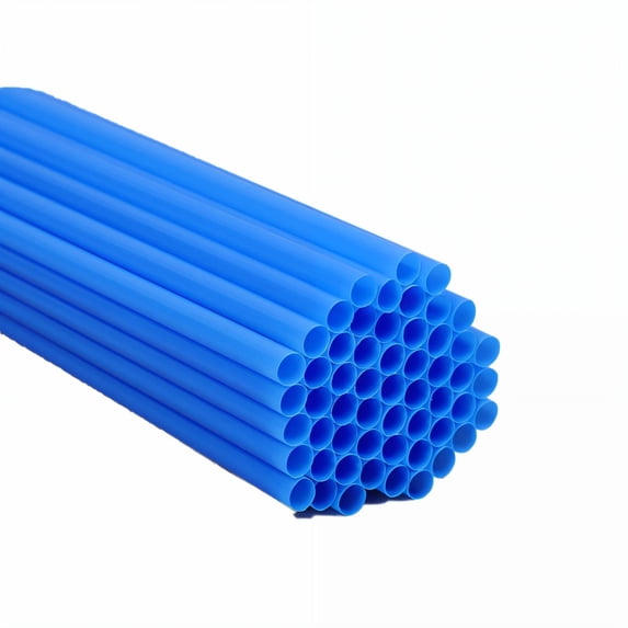 XIRQI 100Pcs Straws Disposable Reliable Plastic Material Plastic Straws Classic Straight Straw Straws Drinking Plastic,Blue