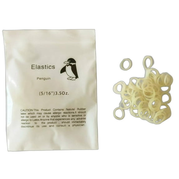 XIRQI 10Pcs Rubber Bands Super Elasticity Braces Rubber Bands Orthodontic Use Orthodontics Bands Penguins