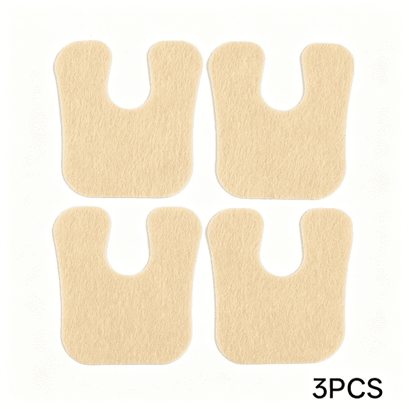 XIRQI 12-Pack U Shaped Callus Pads - 1/4" Thick