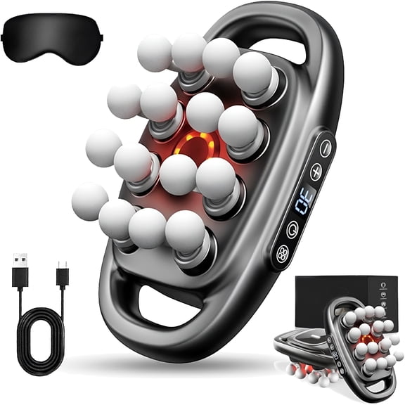 XIRQI 16 Head Massage Gun Deep Tissue, Deep Tissue Percussion Massager with 3 Modes 30 Intensities, Professional Percussion Massage Gun, Massage Gun Deep Tissue