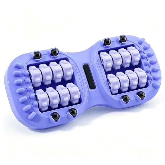 XIRQI 16 Wheel Foot Roller Massager,Ergonomic Feet Rolling Massager with 8 Magnetic Pressure Points for Circulation
