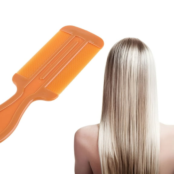 XIRQI 1PC Double Sided Nit Comb Fine Tooth Head Long Handle Lice Hair Combs for Flea