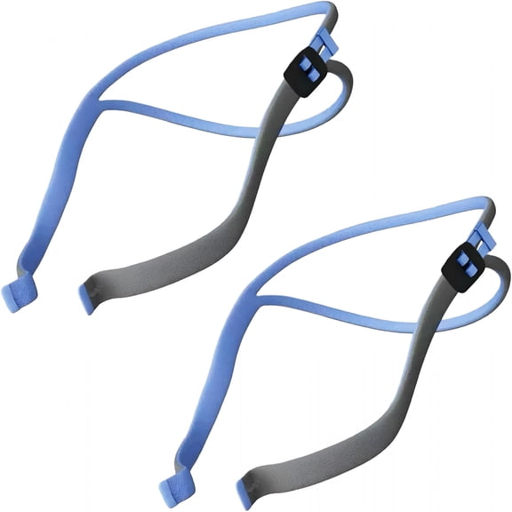 XIRQI 2-Pack CPAP Headgear Strap Replacement for Nasal Pillow Mask, Adjustable Elastic Headband, Durable Sleep Therapy Accessory for Secure Fit & Comfort