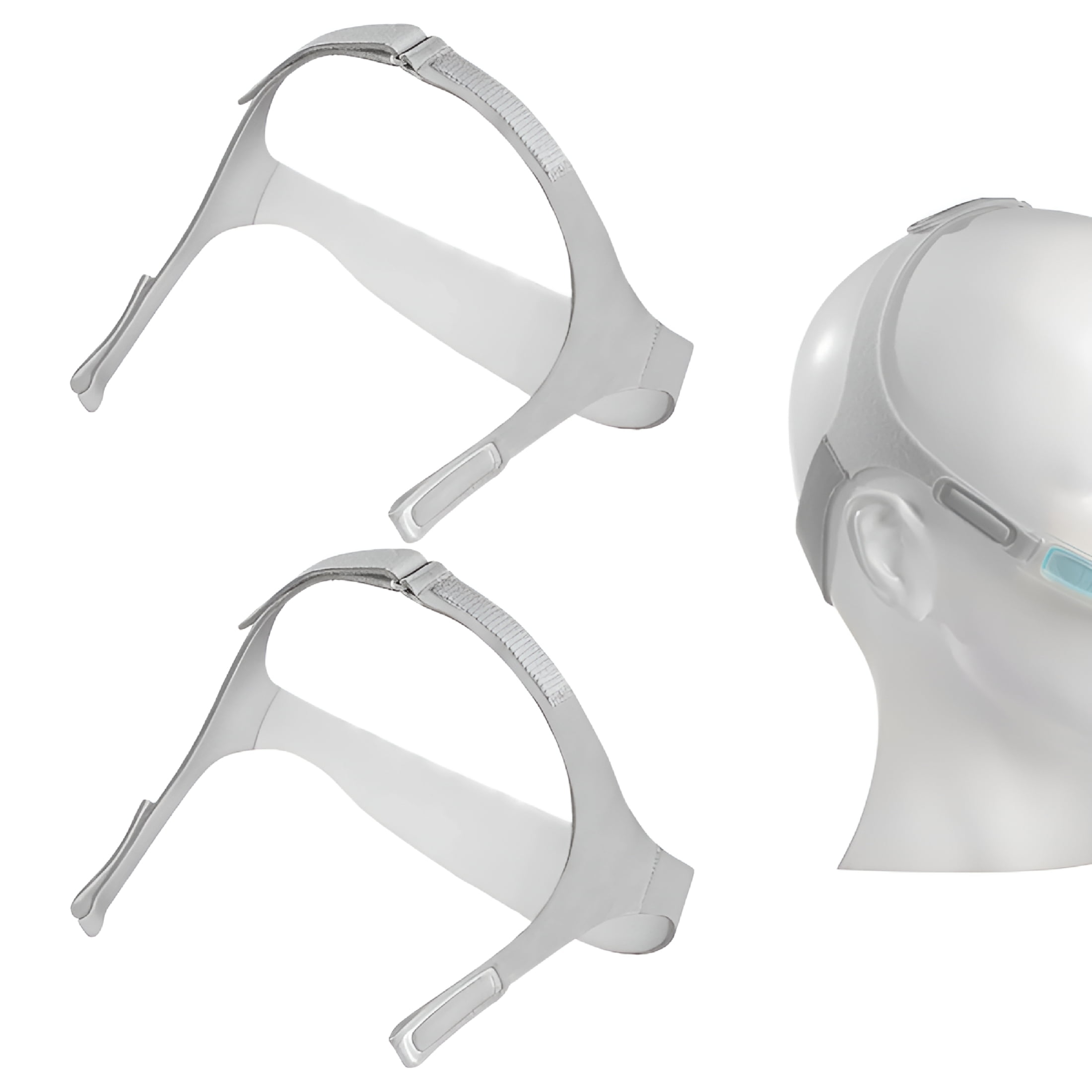 XIRQI 2-Pack Nuance Pro Headgear Compatible with Nuance Pro Cpap Mask,Replacement Headgear Straps Compatible with Nuance Pro Cpap Headgear,Medium