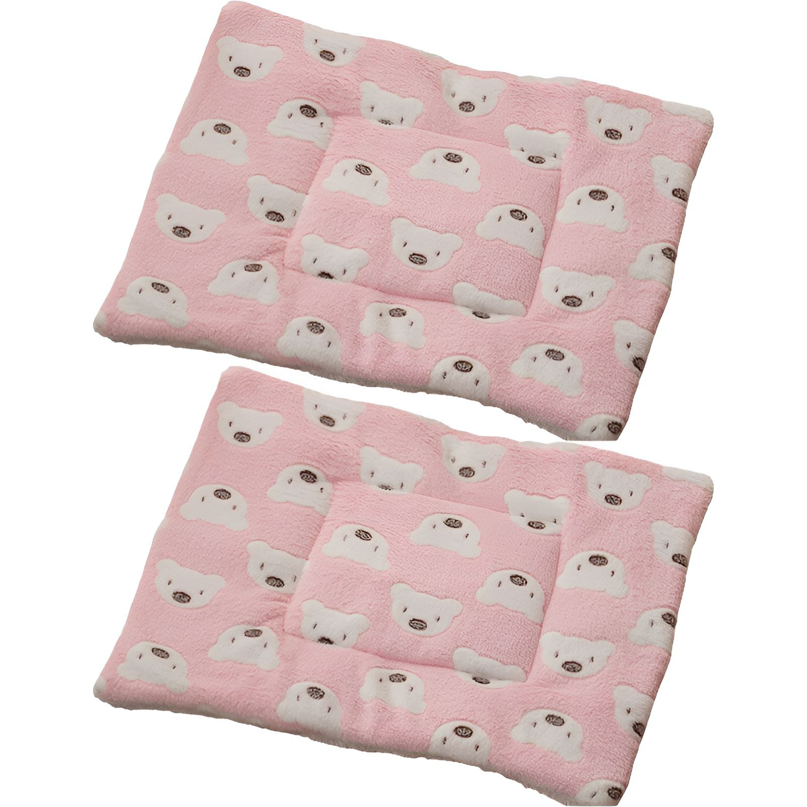 XIRQI 2 Pack Soft Plush Dog Mat 32x25cm, Warm Pet Blanket with Cute ...