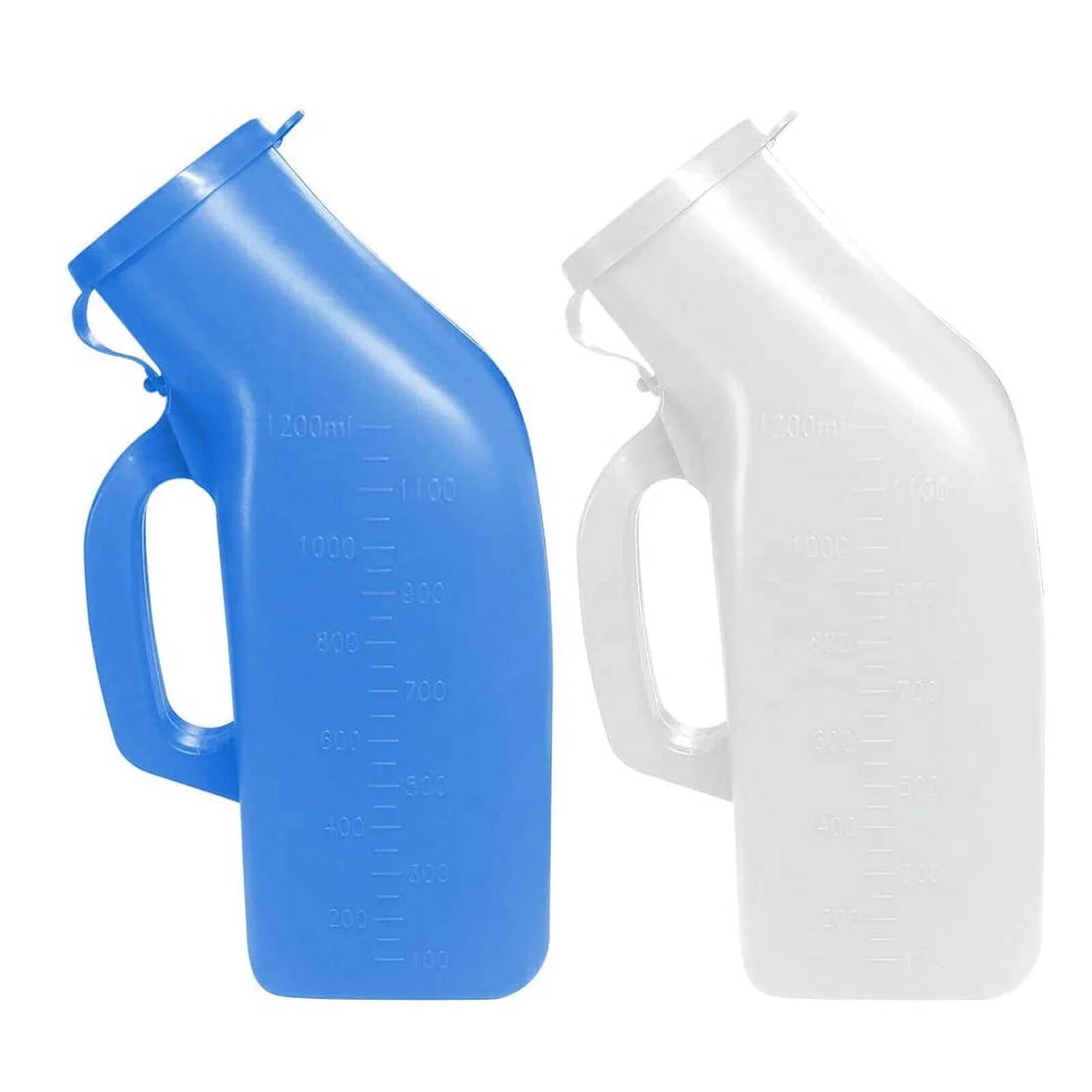 XIRQI 2 Pack Urinals for Men ,Portable Urinal for Men with Upgraded Design,Male Urinal with Large Capacity