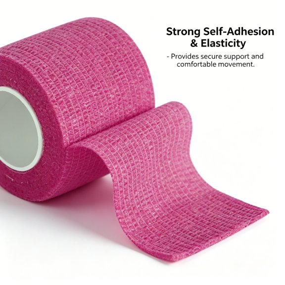 XIRQI 2-Piece Colorful Muscle Protection Bandage Tape,Elastic Sports Therapy Tape for Muscle Support and Injury Prevention,Suitable for Exercise and Sports Activities