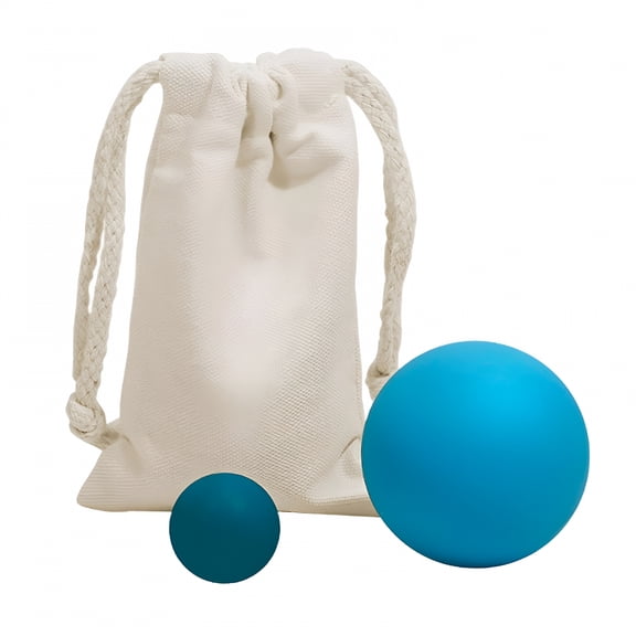 XIRQI 2 Pieces Massage Balls Compact Myofascial Balls for Exercise Lower Back Foot Blue
