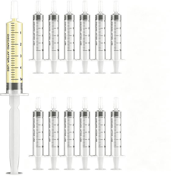 XIRQI 20 Sets 5Ml Colostrum Collector with Caps,Colostrum Collection Kit Includes 20Pcs Sterile Syringes(No Needle Breast Milk Syringe)