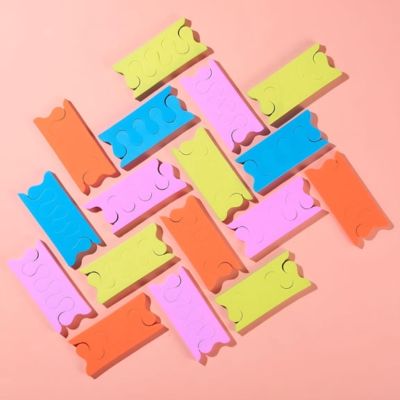 XIRQI 200 Pcs Foam Toe Separators for Pedicure Soft EVA Spacers Nail Polish Salon Tools