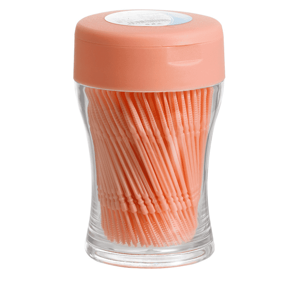 XIRQI 200Pcs Tooth Picks Flossers,Food-Grade Material Tooth Floss Picks,Oral Protection Toothpicks Floss Picks,Orange