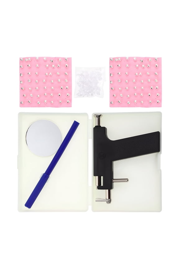 2026 New 1 Set of Ear Piercing Kit Body Ear Piercing Tool Nose Piercing Machine Body Navel Piercing Tool for Ear, Nose, Navel, Lip, Body, Piercing