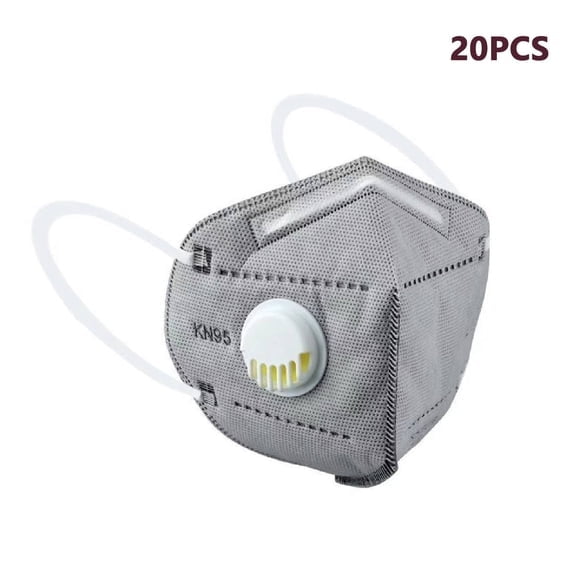 XIRQI 2026 New 10Pcs Kn95 Masks for Adults Industrial Dust Protection Kn95 Masks Pollution Face Masks for Construction Workshop Travel Gray