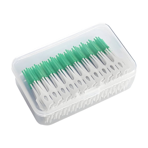 XIRQI 2026 New 160-Packs Flossers,Orthodontic Floss Picks for Oral Care,Flexible Floss Picks,Green for Daily Dental Hygiene, Teeth Cleaning, Braces Care, Travel, Home Use