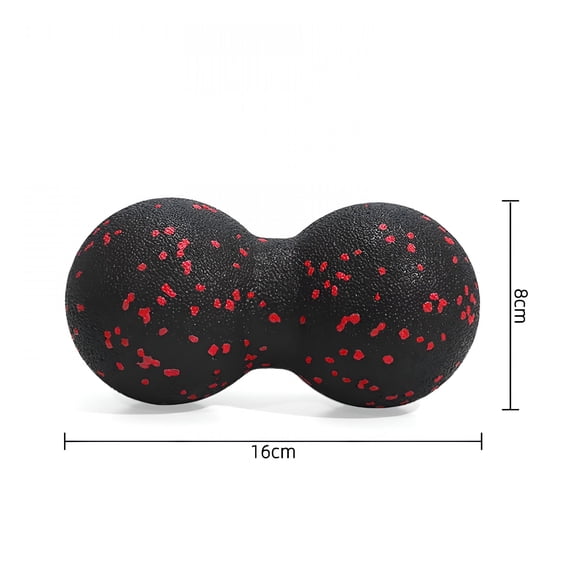XIRQI 2026 New 2Pcs Massage Ball,Double Lacrosse Ball Massager for Deep Tissue Massage,Trigger Point Massage Tool for Back,Spine and Shoulder,Muscle Recovery and Relief 8*16Cm