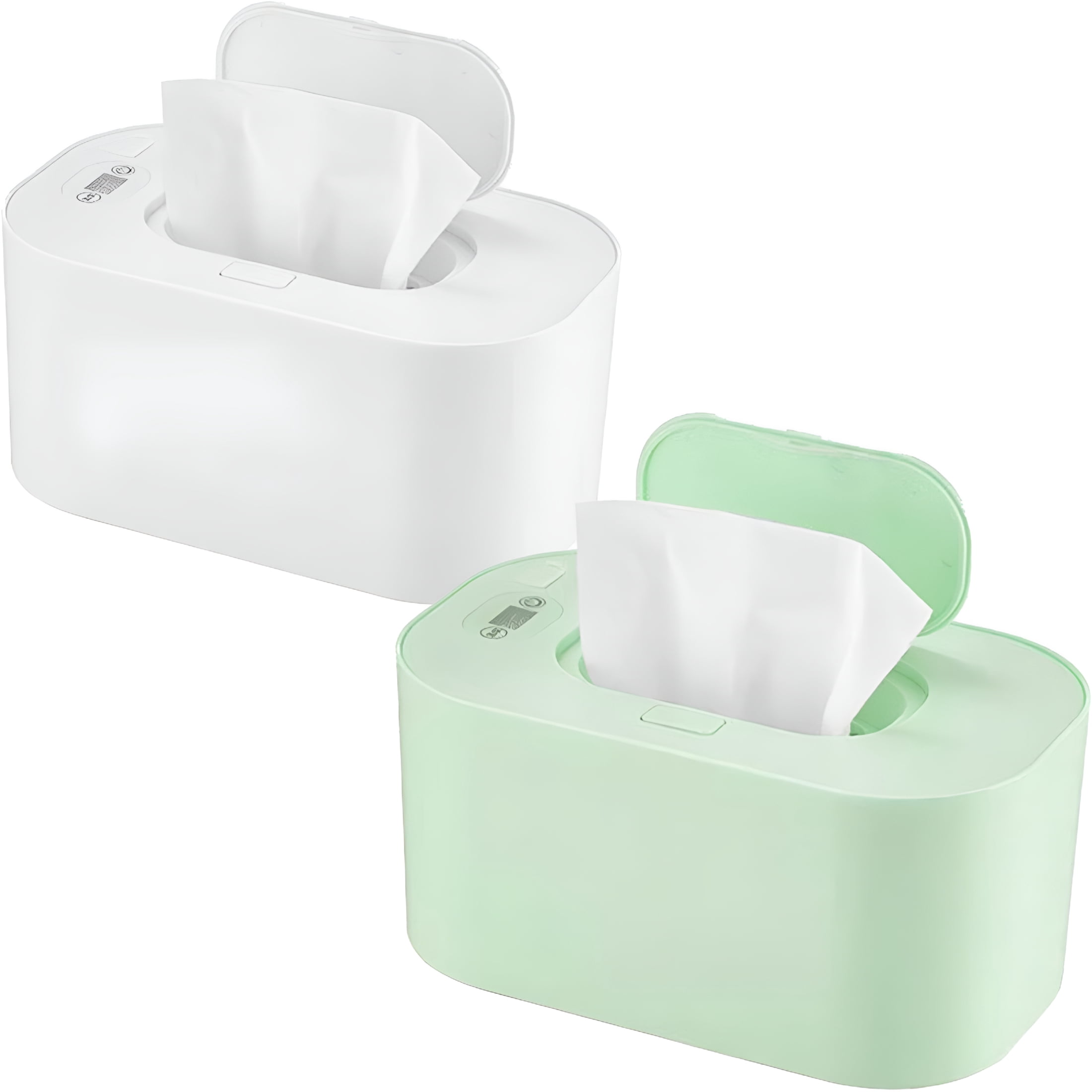 HIBIBUD Pcs Wipe Warmer One-Touch Temperature Control Baby Safe 5V Power Greenwhite for