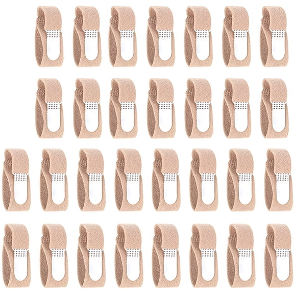 XIRQI 2026 New 30 Pcs Broken Toe Wraps Cushioned Bandages Hammer Toe Separator Splints Finger Straightener for Hammer Toes,Crooked Toes