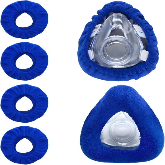XIRQI 2026 New 4-Pack Large Mask Liners Compatible with Full Face Cpap Masks Cushion Comfortable Reusable Cushioned Mask Covers Absorb Facial Oils and Moisture to Improve Wear Comfort (Large)