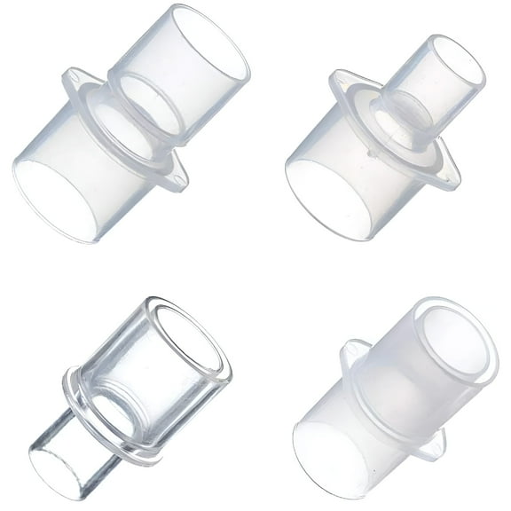 XIRQI 2026 New 4 Pack Tubing Hose Adapter 15Mm 20 Mm for Various Cpap Bipap Connector Adapters Oxygen Enrichment Adapter Attachment Tubing-4Pcs