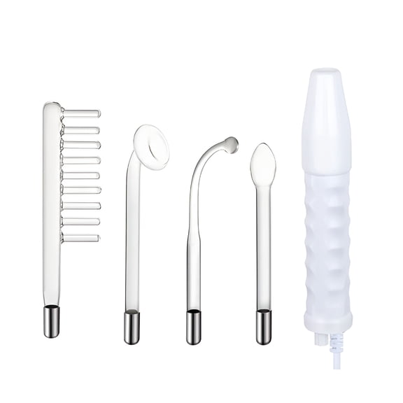 XIRQI 2026 New 5 in 1 High Frequency Electrode Wand with Neon Electrotherapy Glass Acne Treatment for Acne Treatment,Skin Care,Facial Therapy,Beauty Salons,At-Home Skin Care,Skincare Routines.