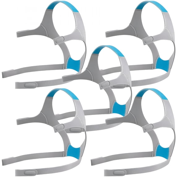 XIRQI 2026 New 5 Packs Comfortable Soft Replacement Headgear Strap Compatible with Cpap Mask Headgear Strap for Cpap for Home, Travel, Sleep Therapy