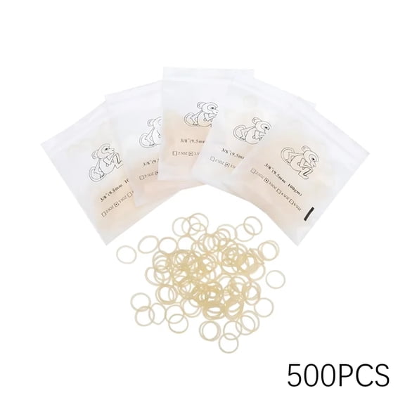 XIRQI 2026 New 500Pcs Dental Rubber Bands Orthodontic Gap Teeth Bands Braces Elastic Band Parts for Braces Adjustment,Orthodontic Treatment,Dental Care,Teeth Alignment,Smile Correction