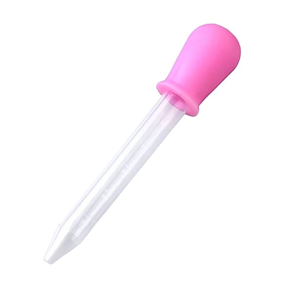 XIRQI 2026 New 5Ml Liquid Dropper Medicine Silicone Clear Plastic Eye Dropper No Bpa Silicone and Plastic Pipettes for Kids,1 Pack for Feeding,Medicine Dispensing,Lab Use,Liquid Transfer