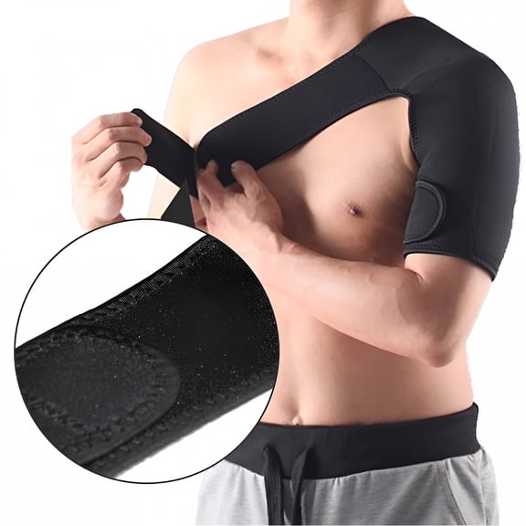 XIRQI 2026 New Adjustable Shoulder Protection Support Arm Brace Bandage Wrap Strap Band Right/Left for Shoulder Injury, Sports, Rehabilitation, Physical Therapy, Arm Support, Recovery