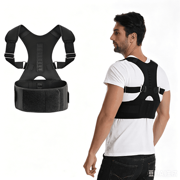 XIRQI 2026 New Back Brace Posture Corrector for Men and Women-Magnetic Lumbar Back Support Belt-Back Relieve Fatigue,Improve Thoracic Kyphosis,For Lower and Upper Back