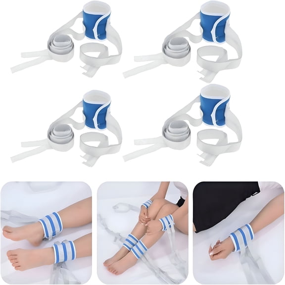 XIRQI 2026 New Bed Restraints for Elderly Bed Restraints Belts for Wrists and Ankles Medical Limb Holders with Cotton Straps,Universal Fit (2 Pcs)