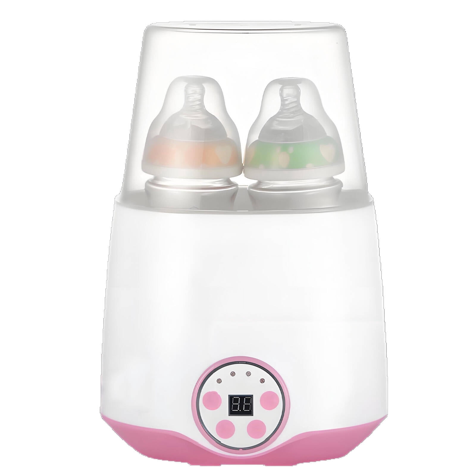 XIRQI 2026 New Bottle Warmer Adjustable Temperature Bottle Warmer on the Go Space-Saving Portable Milk Warmer for Stress-Free Feeding for Travel Home Car Pink