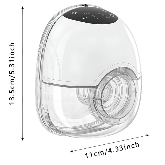 XIRQI 2026 New Breast Wearable Pump,4 Modes 12 Settings,Portable Comfortable Design for Pumping,Integrated Hands-Free,Silent,180Ml Capacity,Long Battery Life for Home,Office,Travel,Nursery,Car