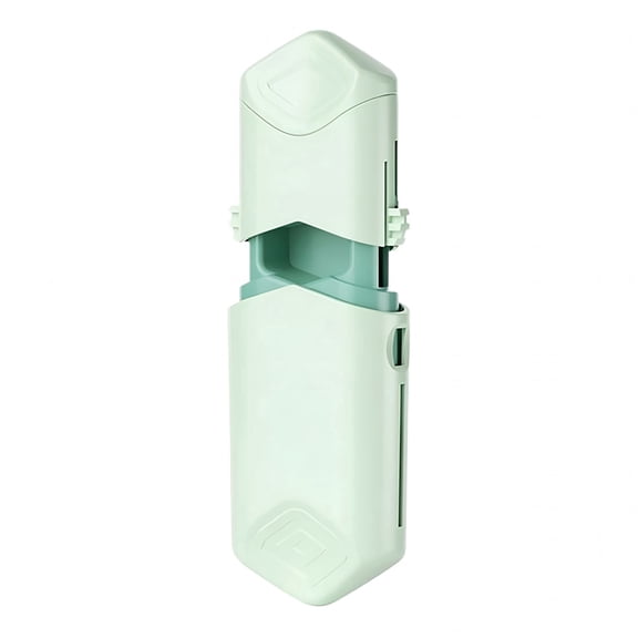XIRQI 2026 New Compact Pill Cutter Organizer Telescopic Design Bpa-Free Tablet Splitter for Travel Or Daily Use Pill Cutter Splitter