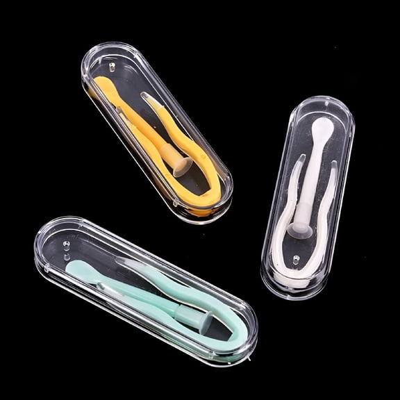 XIRQI 2026 New Contact Lens Applicator Inserter Tool Tweezers Remover Case Solution Helper for Home, Travel, Office, Daily Use