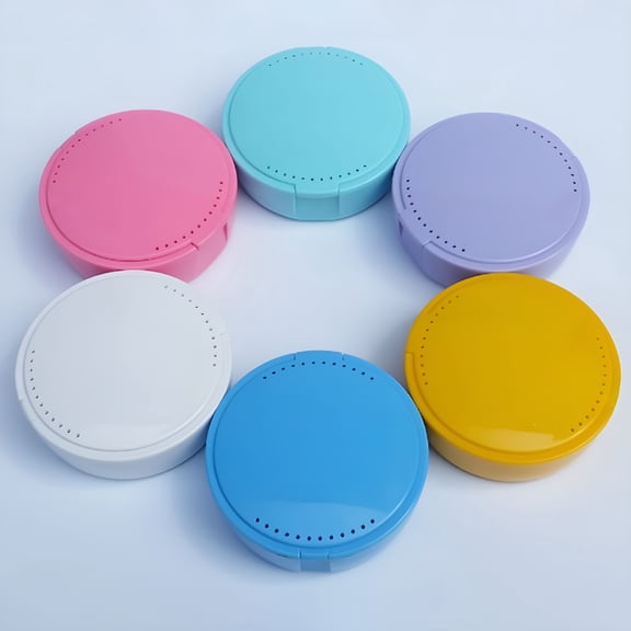 XIRQI 2026 New Denture Box Anti-Crack with Mirror Convenient Effective Portable Health Accessory Professional Mouth Guard Brace Teeth Tray Retainer Case for Travel