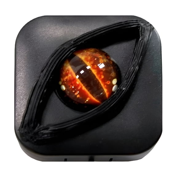 XIRQI 2026 New Devils Eye Contact Lenses Box Color Portable Contact Travel Case Kit Lens Halloween Storage Removal