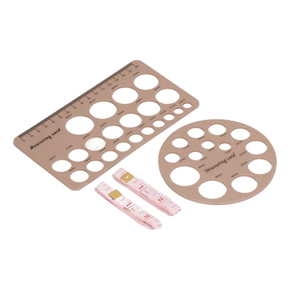 XIRQI 2026 New Flange Measurement Tool Sizing Nipple Rulers Set Silicone for Breast Pump Round and Rectangle,For Breastfeeding,Pumping,Baby Care,Nursing,Home Use