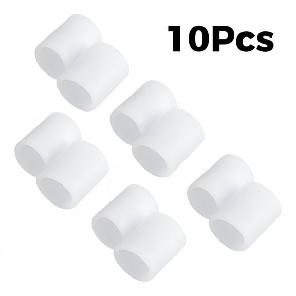XIRQI 2026 New Gel Toe Caps,5 Pairs Toe Sleeves,Silicone Toe Protectors to Cushion Toe Blister,Corn,Callus,Great for Running,Walking,Stop Toe Pain-Clear