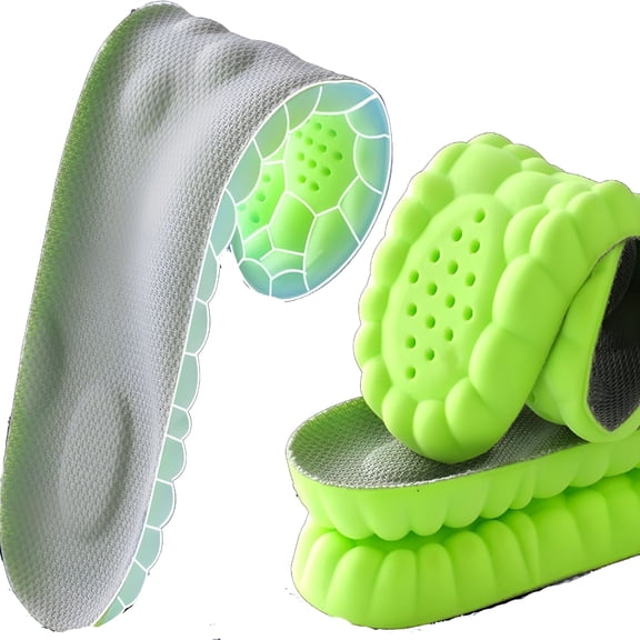 XIRQI 2026 New Insoles Memory Foam for Men&Women Arch Support Shoe,4D Elastic Cloud Soles Lightweight Arch Support Inserts,For Women Men,Memory Foam Insoles for Women (37 Yard/Us 6.5)