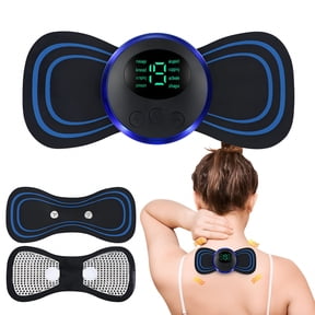 XIRQI 2026 New Mini Back Massager Patch with Remote Control 8 Modes 19 Levels Adjustable Usb Rechargeable Neck Shoulder Leg Arm Muscle Full Body Pain Relief Massager