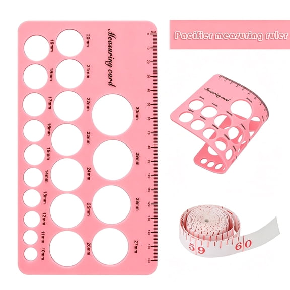 XIRQI 2026 New Nipple Ruler,Nipple Rulers for Flange Sizing Measurement Tool,Silicone&Soft Flange Size Measure for Nipples,Breast Flange Measuring Tool Breast Pump Sizing Tool