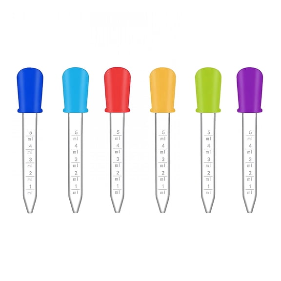XIRQI 2026 New Oral Syringe, Precise Child Medicine Dropper, Accurate Measurements Children Dropper, Baby Syringe for Medicine, 6-Pack