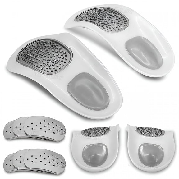 XIRQI 2026 New Orthopedic Half Insoles for Shoes 1 Set Removable Foot Massager Shoe Pads Relieve Foot Arch Pain Foot Care Shoe Accessories