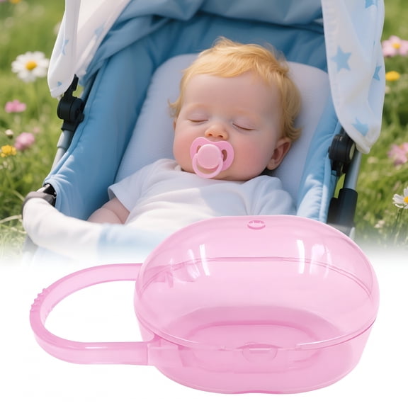 XIRQI 2026 New Pacifier Case,2Pcs Bpa Free Pacifier Holder Case,Transparent Container Box for Baby Binky(Not Included),Essential Pacifier Accessories,Always Keep Paci Clean,Easy Clean(Transparent)